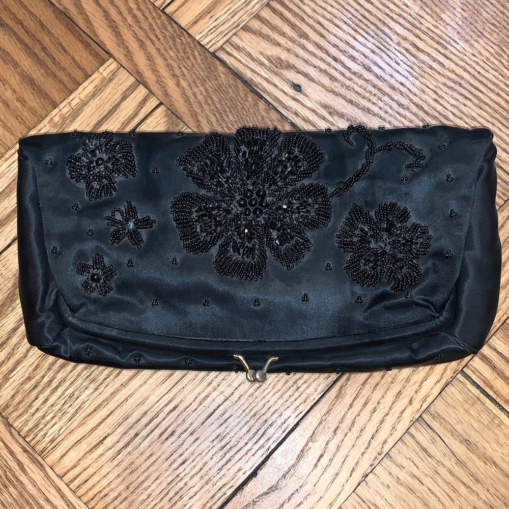 Vintage Hand Made Black Bag